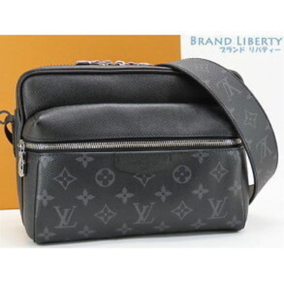 Louis Vuitton Taigarama Eclipse Black Messenger Bag Crossbody Noir Black - Picture 1 of 9